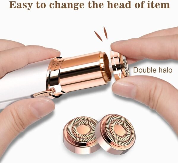 Rechargeable Facial Hair Remover For Eye , Chin , Cheeks - Image 4